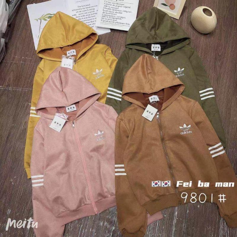 JAKET CROP/SWEATER/HOODIE WANITA DAN LAKI² ADIDAS TERMURAH BAHAN ADEM