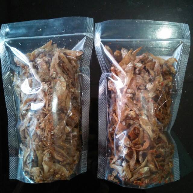 Teri pedas, teri original, udang ebi pedas, udang ebi original