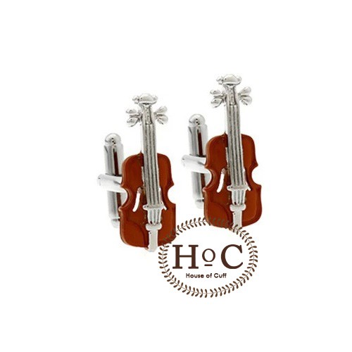 Houseofcuff Cufflinks Manset Kancing Kemeja French Cuff Classic Violin Cufflinks