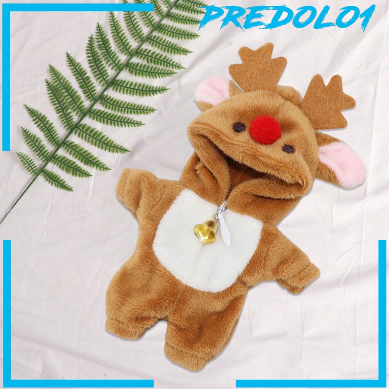 (Predolo1) Mainan Jumpsuit Lengan Panjang Motif Rusa Untuk Boneka Bjd 1 / 12 Ob11 Gsc