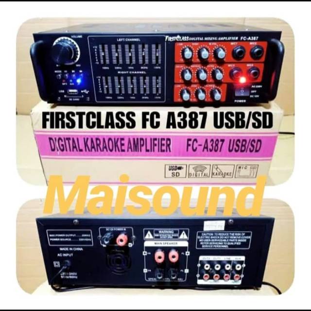 AMPLIFIER FIRSTCLASS FC A387 AMPLI FC A 387 USB SD