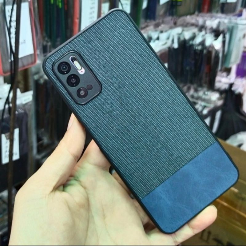 Poco M3 pro Redmi Note 10 5G soft case fabric denim premium case