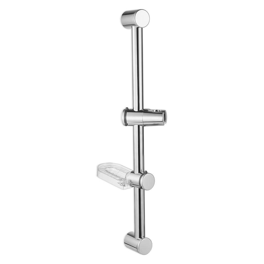 Populer Shower Slide Bar Stainless Steel Adjustable Pengangkat Pipa Kamar Mandi Kit Sabun Cuci Piring Spray Holder