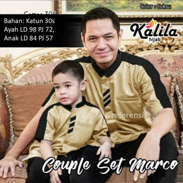 COUPLE KOKO AYAH DAN ANAK/KOKO ANAK MURAH/KOKO LEBARAN