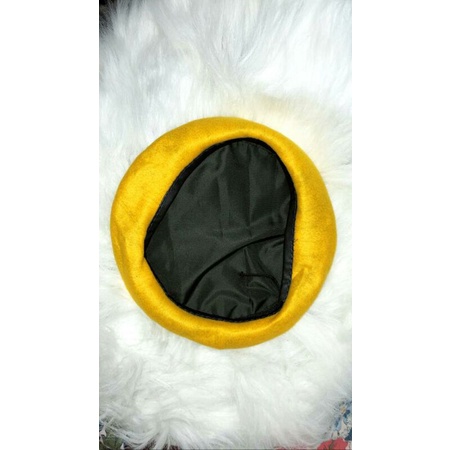 TOPI BARET KUNING GOLKAR | TOPI BARET FLANEL