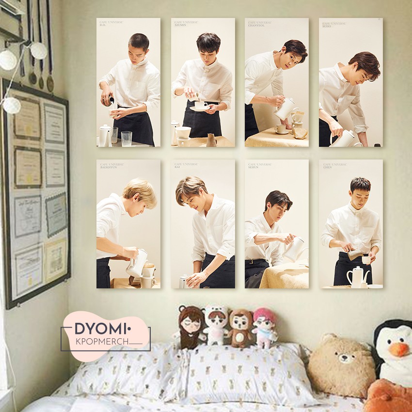 POSTER KAYU EXO  HIASAN DINDING KPOP POSTER KAYU KPOP 