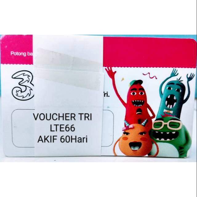 Voucher Tri Unlimited 6 + 66gb| Masa aktif 60Hari
