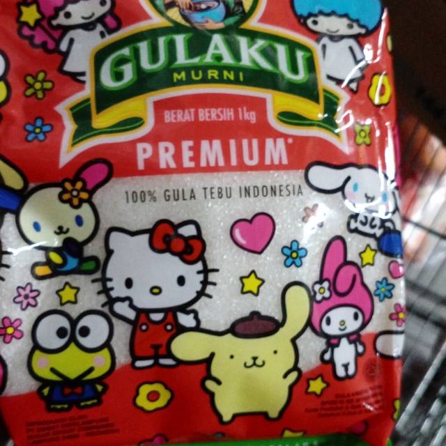 gula pasir gulaku murni premium hijau / tebu kuning 1 kg