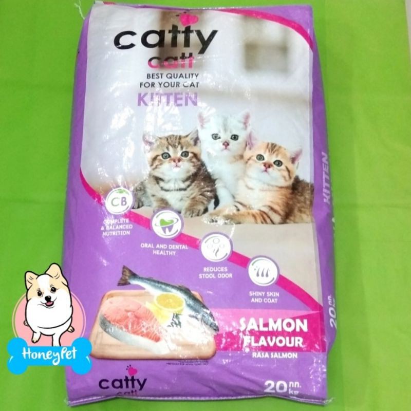 Catty Catt Kitten Salmon 20kg Makanan Kucing Cat Food Shopee Indonesia