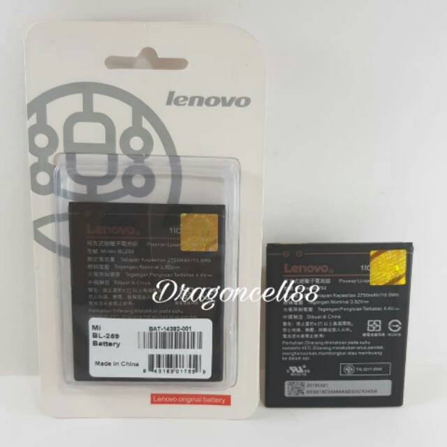 Baterai LENOVO K5- K3 -K5+ -6020 BL259 kualitas ORIGINAL 100%