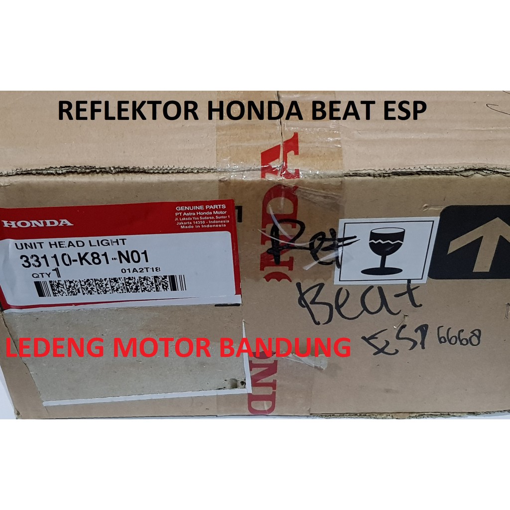Reflektor Beat ESP Headlamp Lampu Depan Original Honda AHM K81