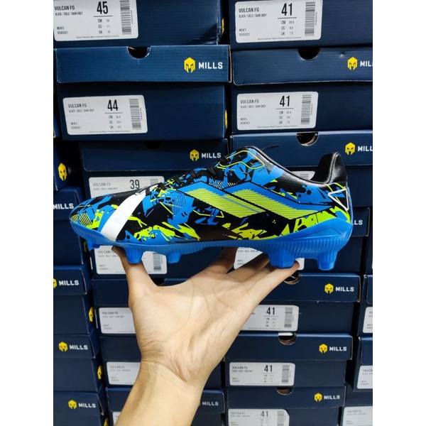 MILLS Sepatu Bola &amp; Sepatu Futsal Vulcan Mills Original 100% / SEPATU FUTSAL VULCAN IN / SEPATU SEPAKBOLA VULCAN FG / Sepatu Bola &amp; Sepatu Futsal Mills Original