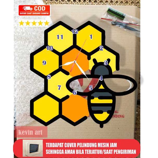 JAM DINDING UNIK MINIMALIS KARAKTER HEWAN LEBAH LUCU GAMBAR MOTIF AESTHETIC MURAH TEMPEL TEMBOK DEKORASI DINDING CUSTOM BESAR MEWAH MODERN CANTIK WALL DECOR DINGDING KAMAR TIDUR ANAK IMUT MANIS DISKON PROMO TERLARIS