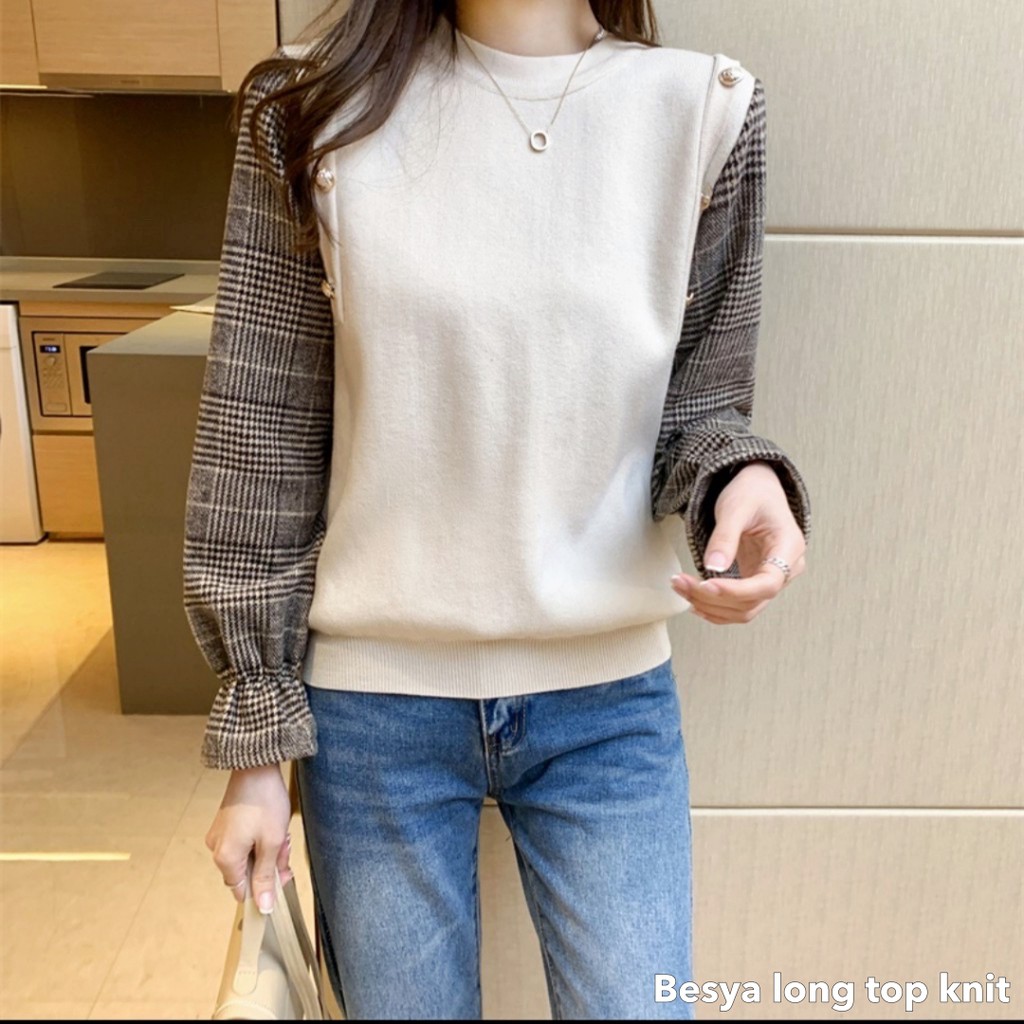 Besya long top knit - Thejanclothes