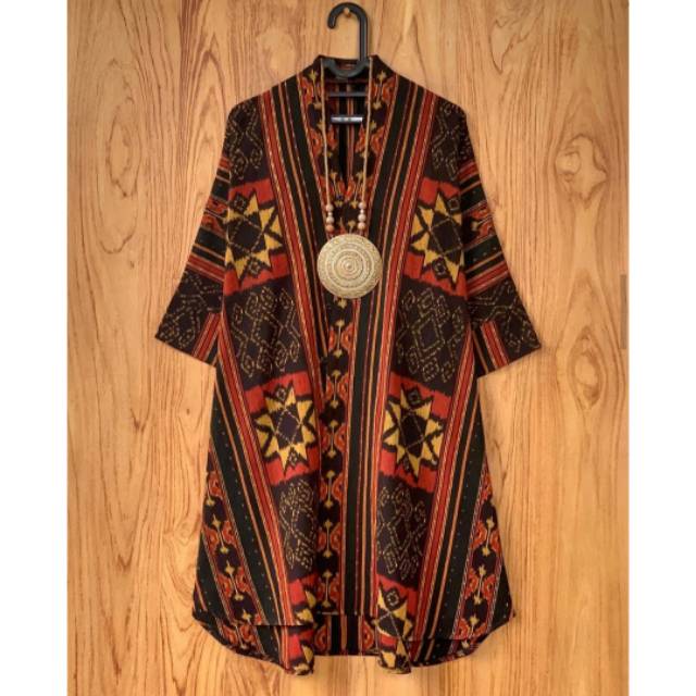 LONG CARDY TENUN IKAT JEPARA MOTIF NTT | Shopee Indonesia