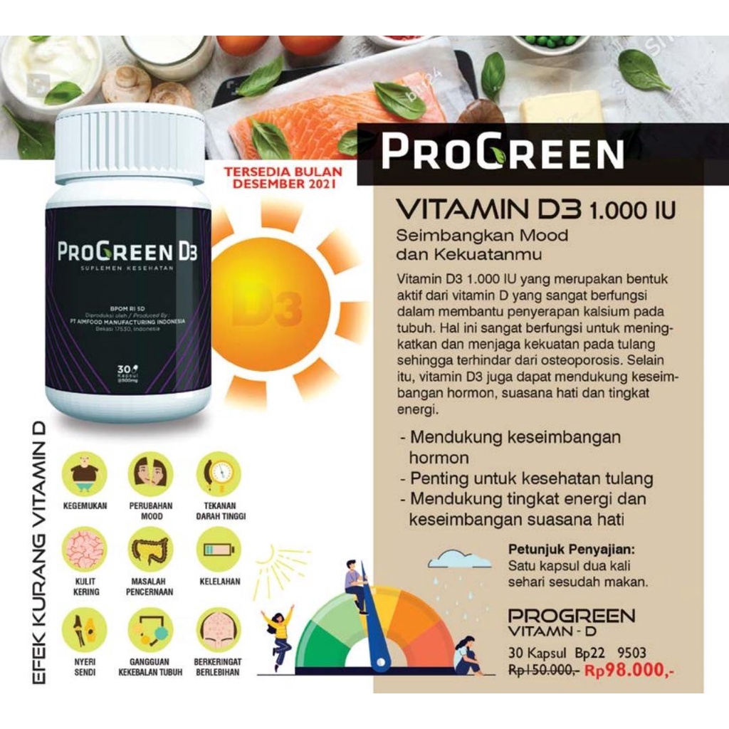 Progreen Vitamin C dan D3 My Way