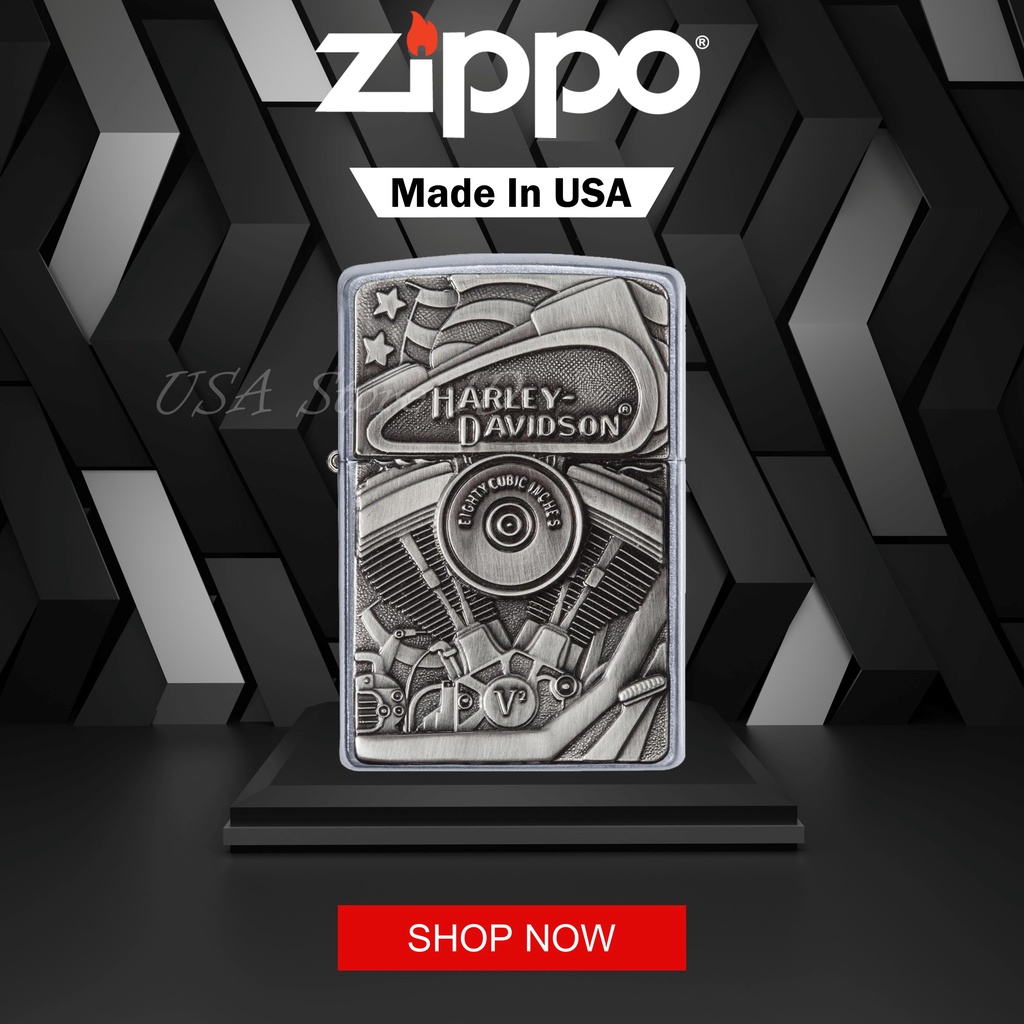 Zippo Harley Davidson 29266 Original Garansi Resmi USA
