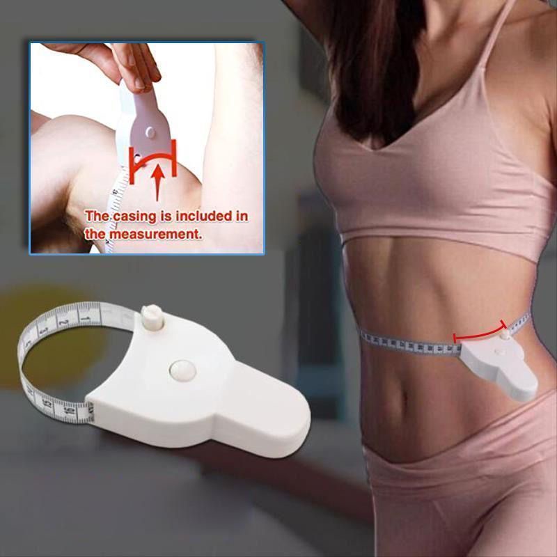 Meteran Badan Waist Ruler Meteran Gulung Mini Putar Otomatis Alat Ukur Badan Meteran