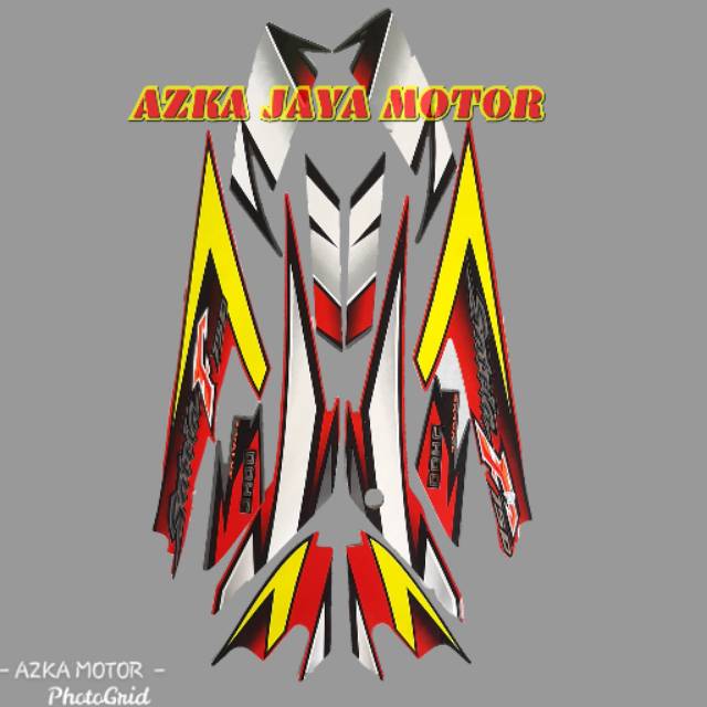 Sticker Striping Suzuki Satria F 2007 merah hitam/ List satria fu thailand 2007 2008