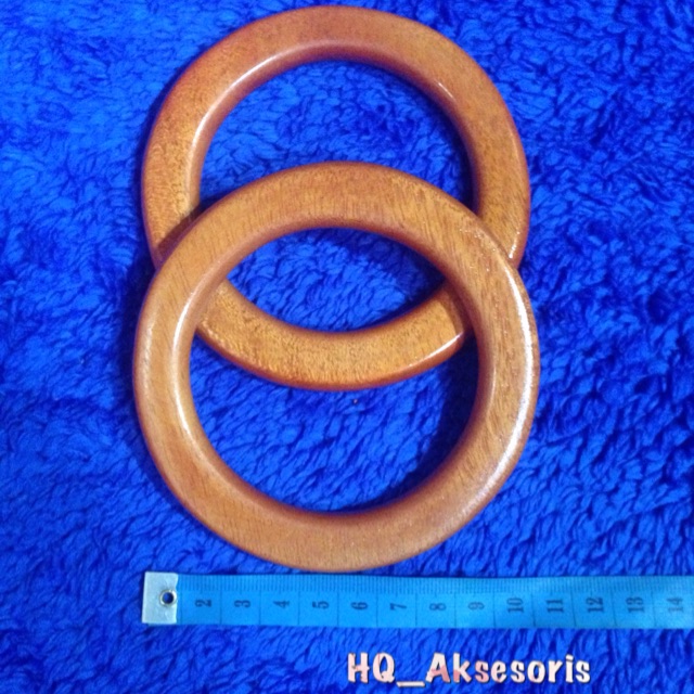 Handle kayu bulat kecil tanpa lubang