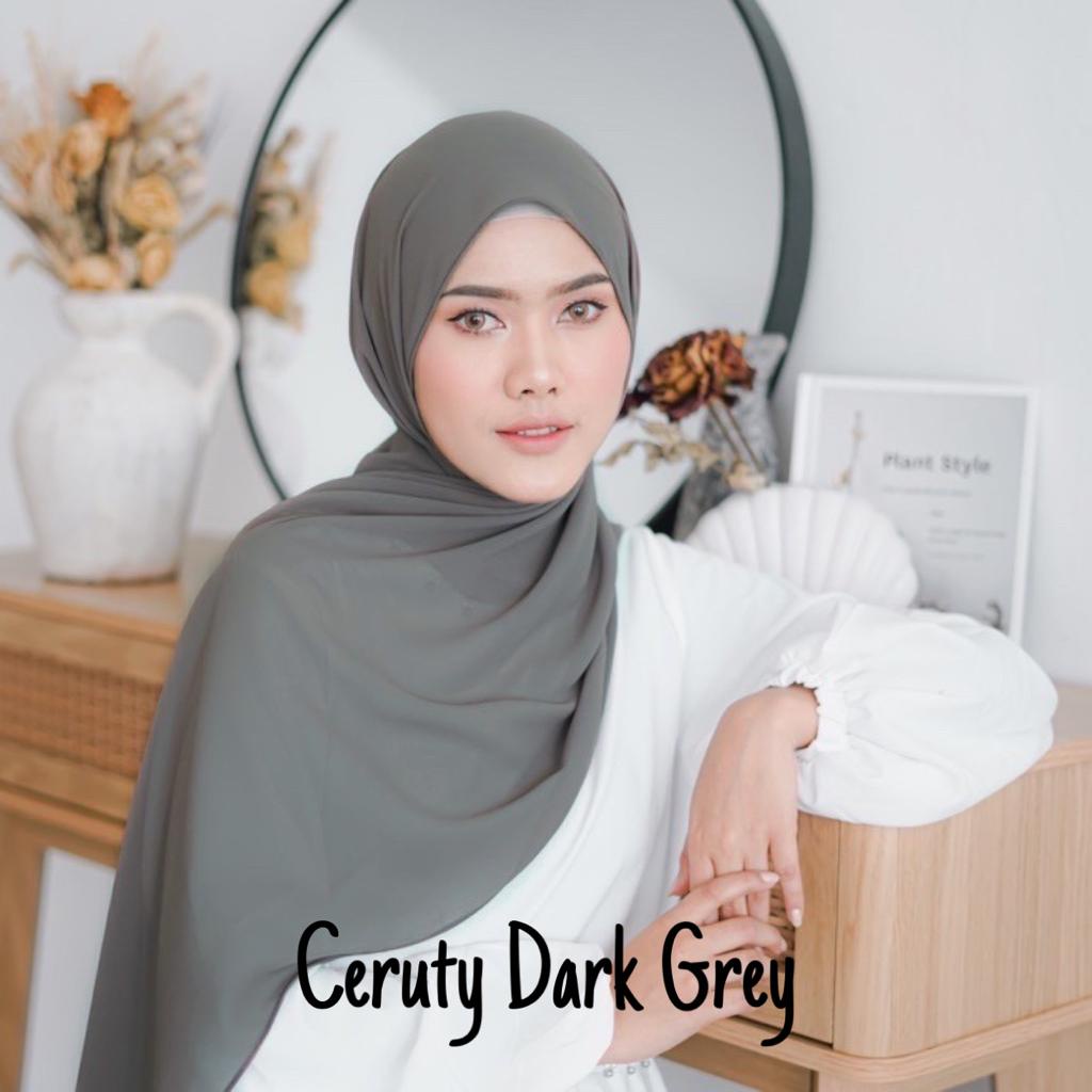 [COD] Pashmina Ceruty Babydoll 40 Warna | Hijab Jilbab Pasmina