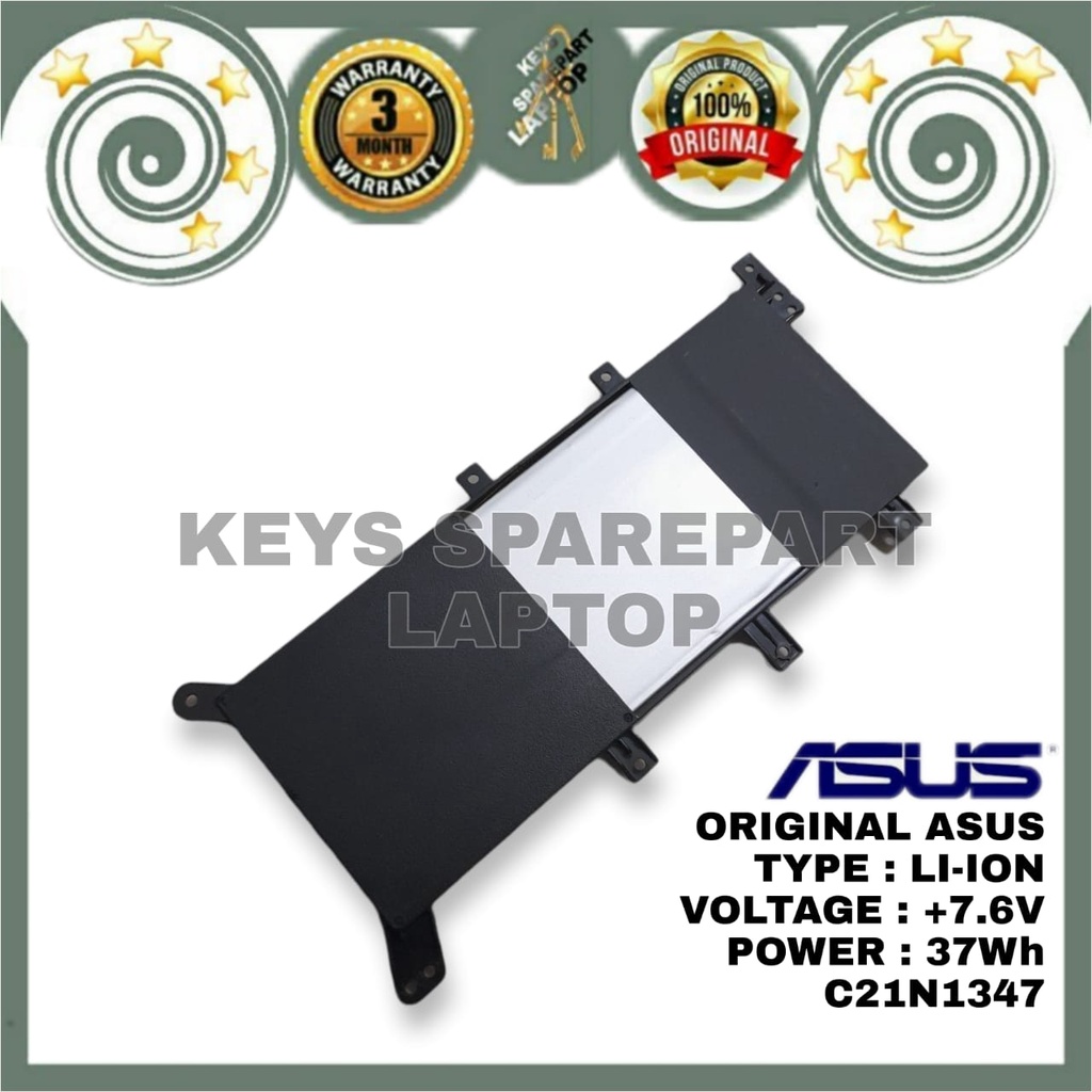 ORIGINAL BATERAI BATTERY BATRE LAPTOP ASUS VivoBook X555LN X555UJ X555 X555LA X555LD A555L A555LA X555SJ X555Q X555D X555L K555 K555L A555 F554 X555B F555 F555L X555QG C21N1347