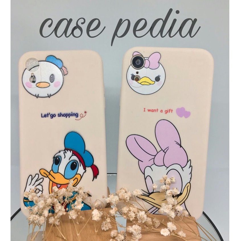 Soft Case Xiaomi Redmi Note 5 7 8 9 10 10s 11 4G 5G PRO Xiaomi POCO X3 NFC / X3 PRO GT Disney Donald Cartoon Silikon Casing Square Edge