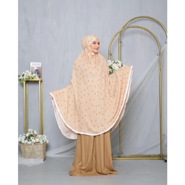 Mukena dewasa rayon viscose/mukena marisa/mukena katun rayon/mukena adem