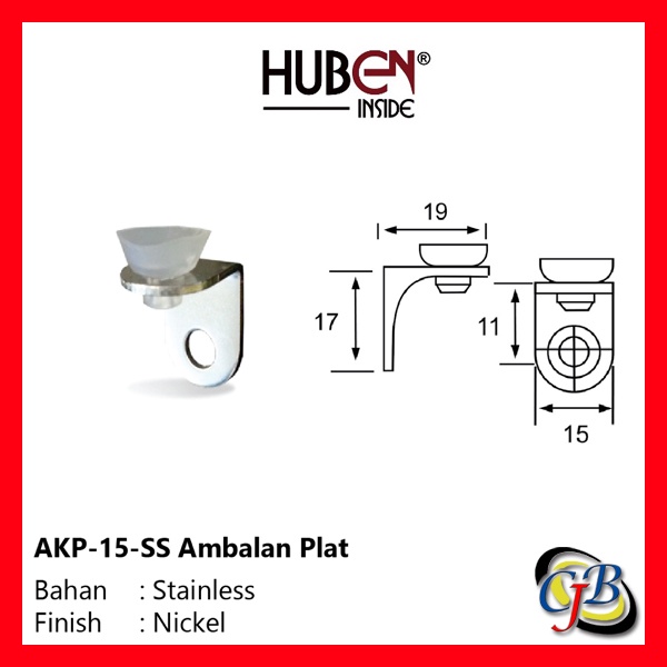 Ambalan Kop Kaca MA S SS isi 10pcs | ambalan dinding kaca