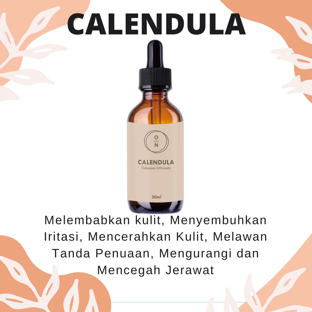 Pure Calendula Face Oil Natural Serum Wajah Perawatan Anti Aging Cold Pressed