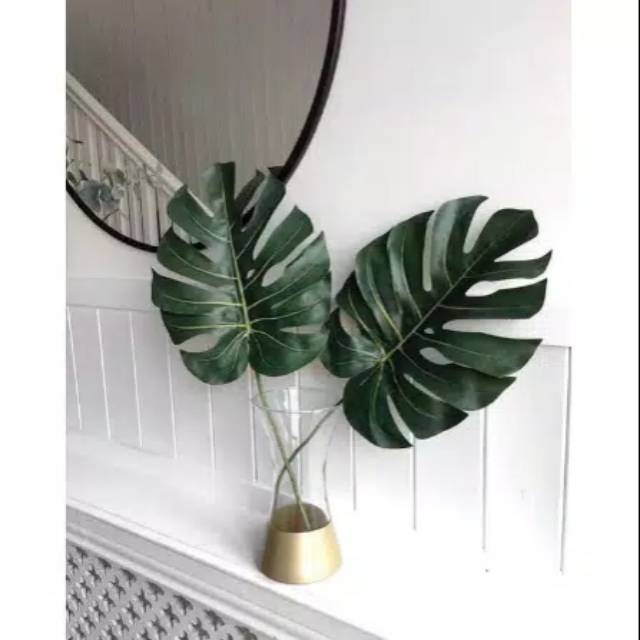 Daun Monstera Plastik Hiasan | Shopee Indonesia