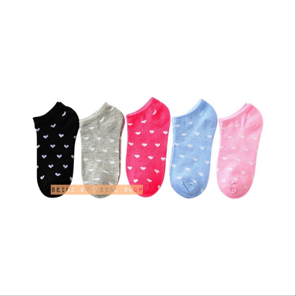 Kaos Kaki Ankle Cute Motif Kaos Kaki Semata Kaki Kaos Kaki Love