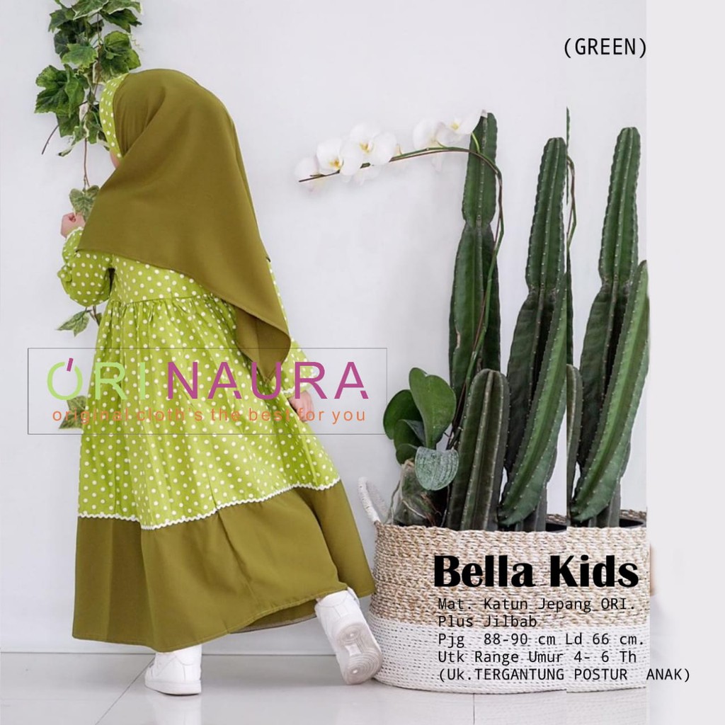 BELLA KIDS gamis kids original orinaura