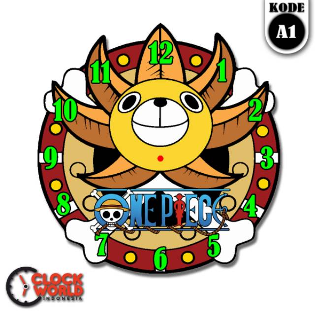 Jam Dinding One Piece