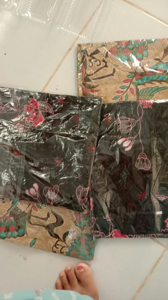 Batik Couple Keluarga Sania Ruffle Ori Ndoro Jowi Dnt Merak