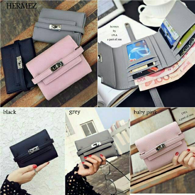 PROMO dompet koin kulit love import pink/black murah | grosir kekinian | Tanah abang | bandung