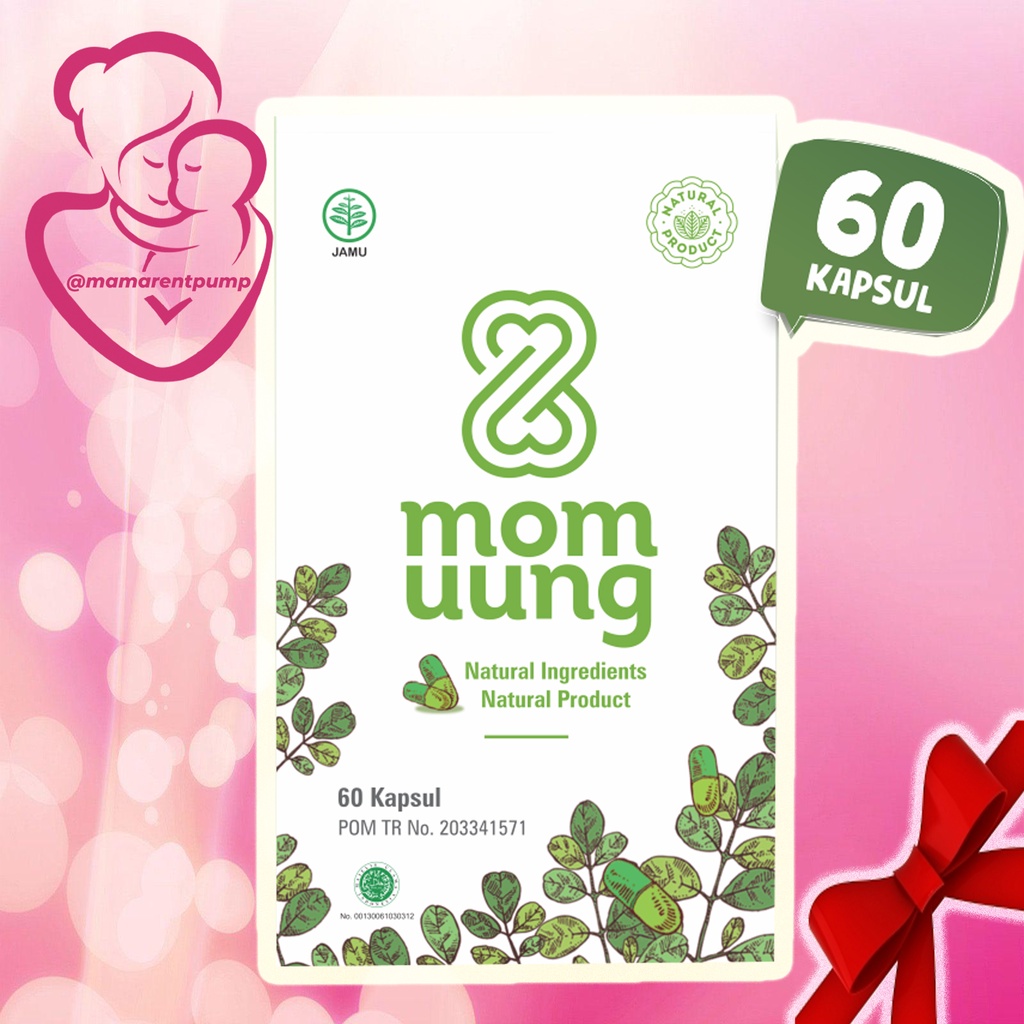 BPOM HERBAL Asi Booster MOM UUNG Pelancar Asi / 60 &amp; Kapsul kelor 30