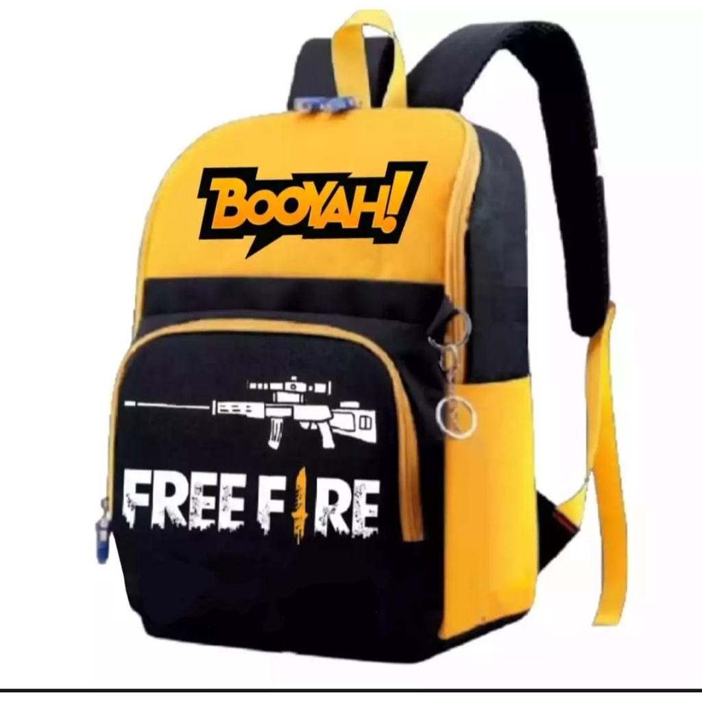 ST99_Tas Ransel Anak Sekolah Karakter Terbaru 2022 - Tas Rasnel Sekolah Kasitas Besar - Ransel Motif Free Fire