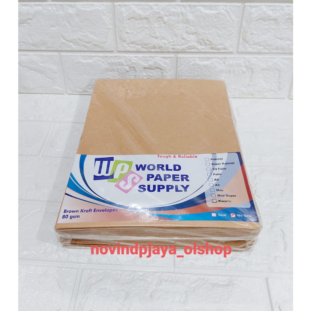 

Amplop Coklat Ukuran Kwarto Wps