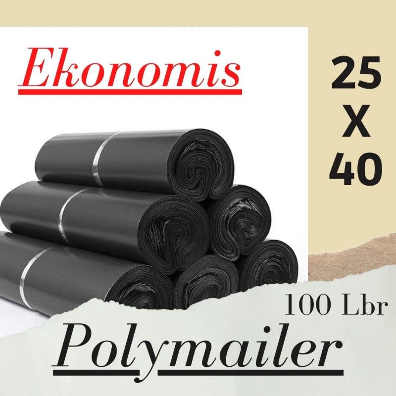 [25x40] 100 LBR PLASTIK POLYMAILER EKONOMIS OLSHOP / PLASTIC PACKING ONLINE SHOP