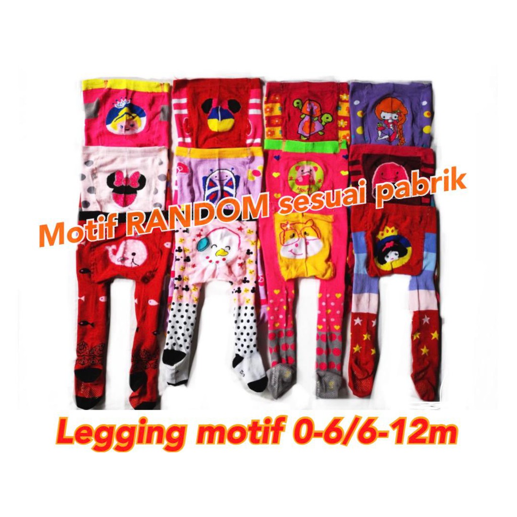 LEGGING MOTIF ANTI SLIP RANDOM / LEGGING BAYI / COTTON RICH LEGGING MURAH LUCU LC