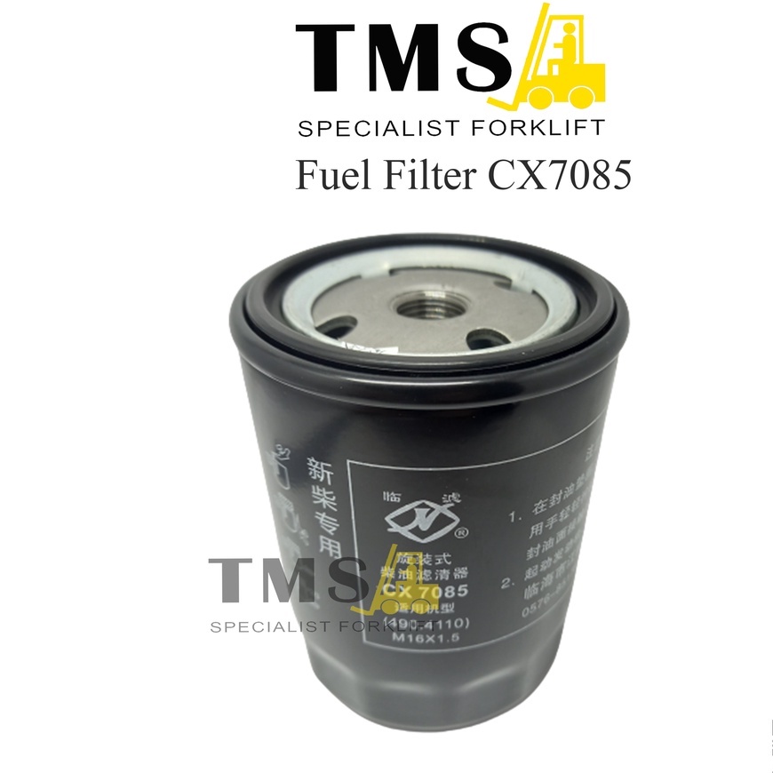 Fuel Filter CX7085 Filter Bensin Forklift Heli Hangcha TCM 3 Ton (4lubang)