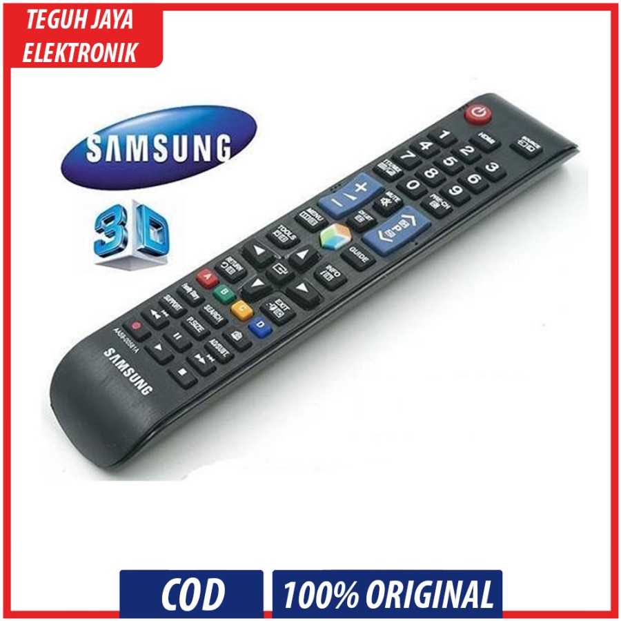 REMOTE REMOT SMART TV SAMSUNG LED LCD-HITAM