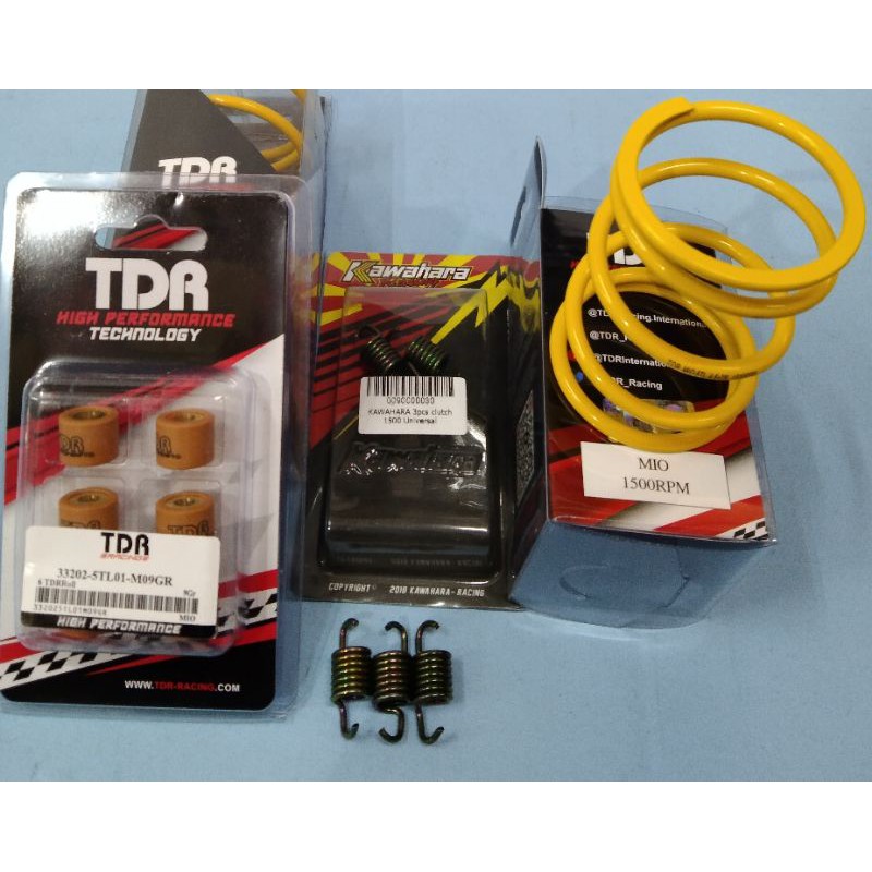 PAKETAN PER CVT TDR 1500RPM MIO SMILE MIO SOUL MIO KARBU NOUVO + PER SENTRI KAWAHARA 1500RPM + ROLLE