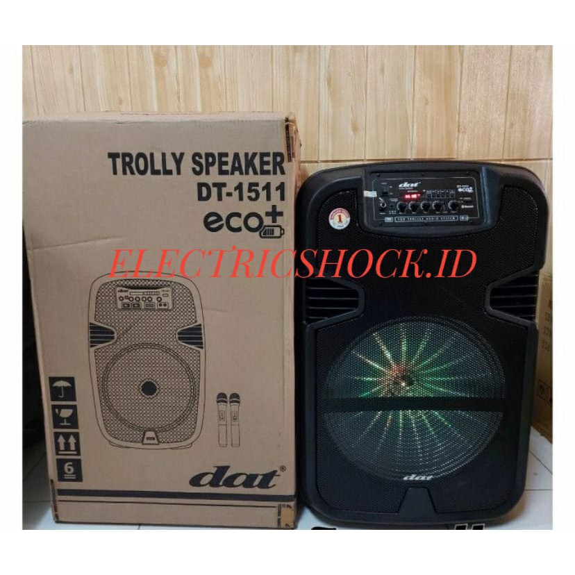 Speaker aktif DAT DT 1511 ECO + WIRELES MEETING SPEKER 15" ORI