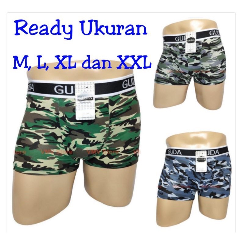 Celana Dalam Pria ( Boxer ) Import Motif Army