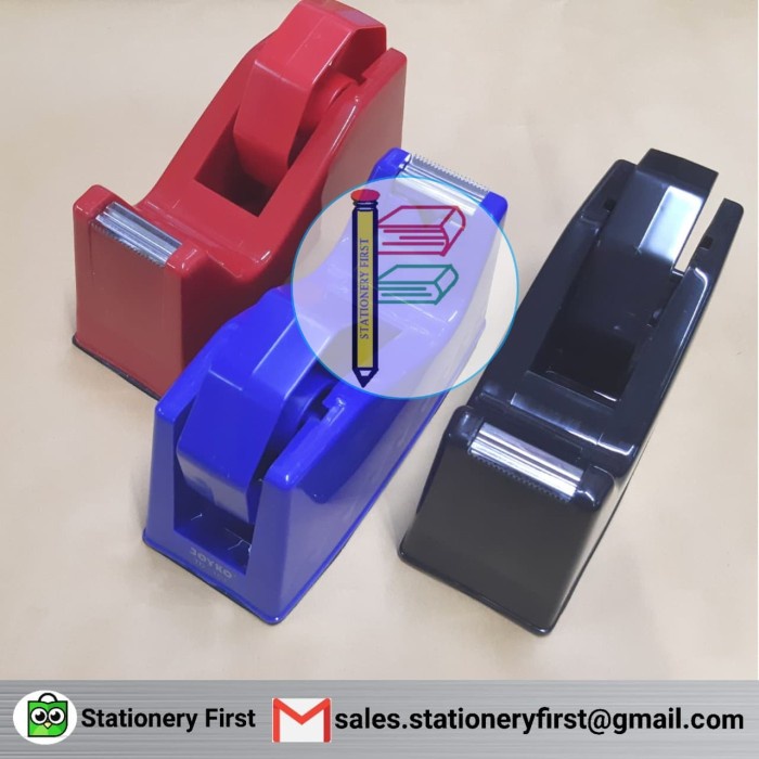 

Wow Tape Dispenser Tempat Isolasi Besar Kecil Joyko Td-103 Dual Core Trendi