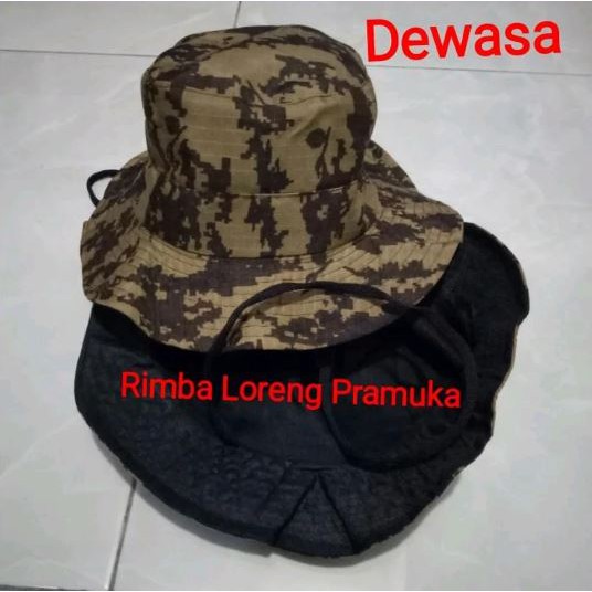 Topi Pramuka Rimba Loreng Topi Lapangan Loreng Topi Rimba Loreng Pramuka