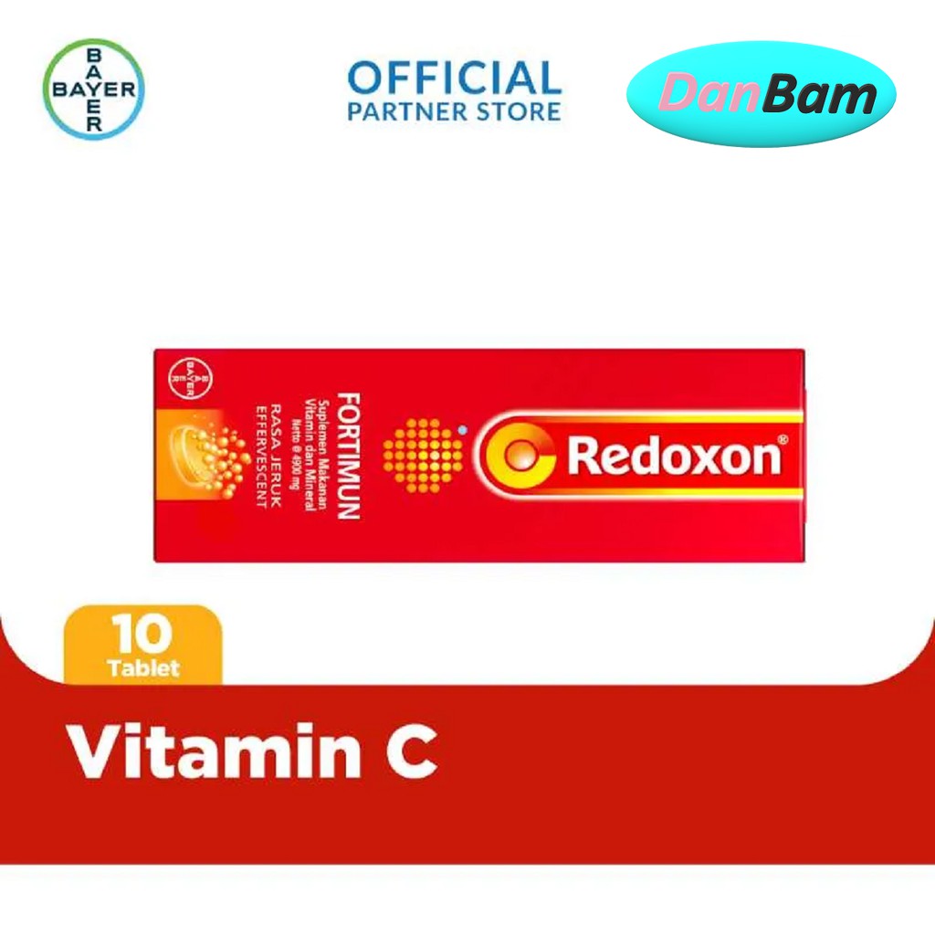 Redoxon Fortimun Vitamin &amp; Mineral Rasa Jeruk [10 Tablet]