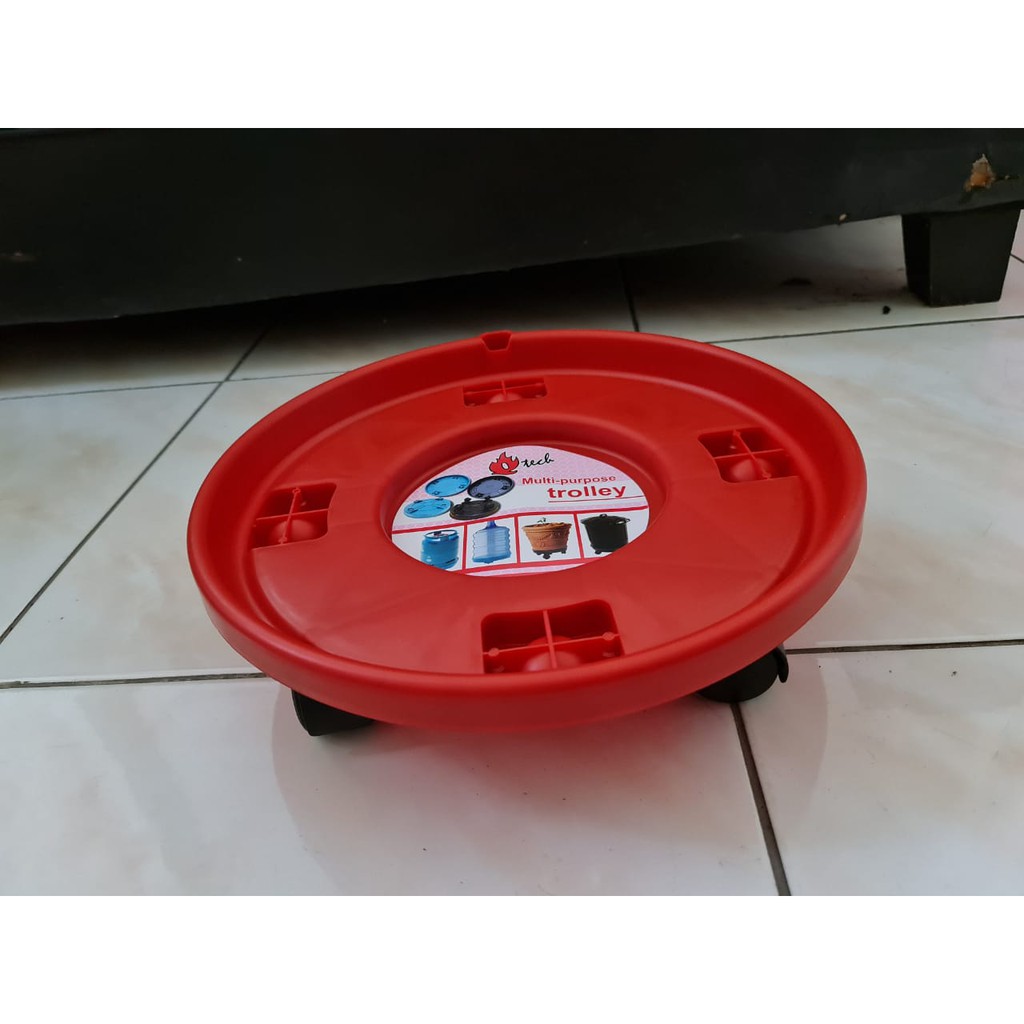 Alas Tatakan Kaki Roda Serbaguna Tabung Gas LPG Galon Q TECH